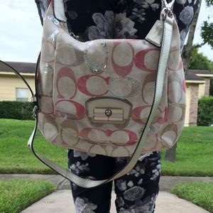Coach Kristin Crossbody Hobo w/sequins